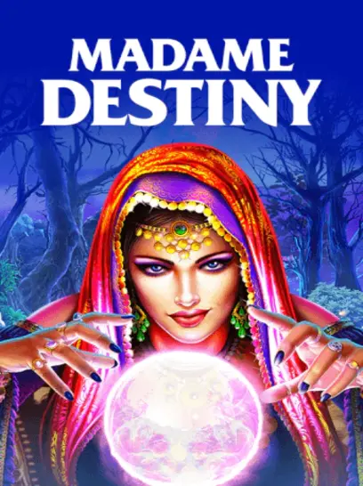 Minden pörgetés a Madame Destiny-ben misztikus nyereményeket hoz